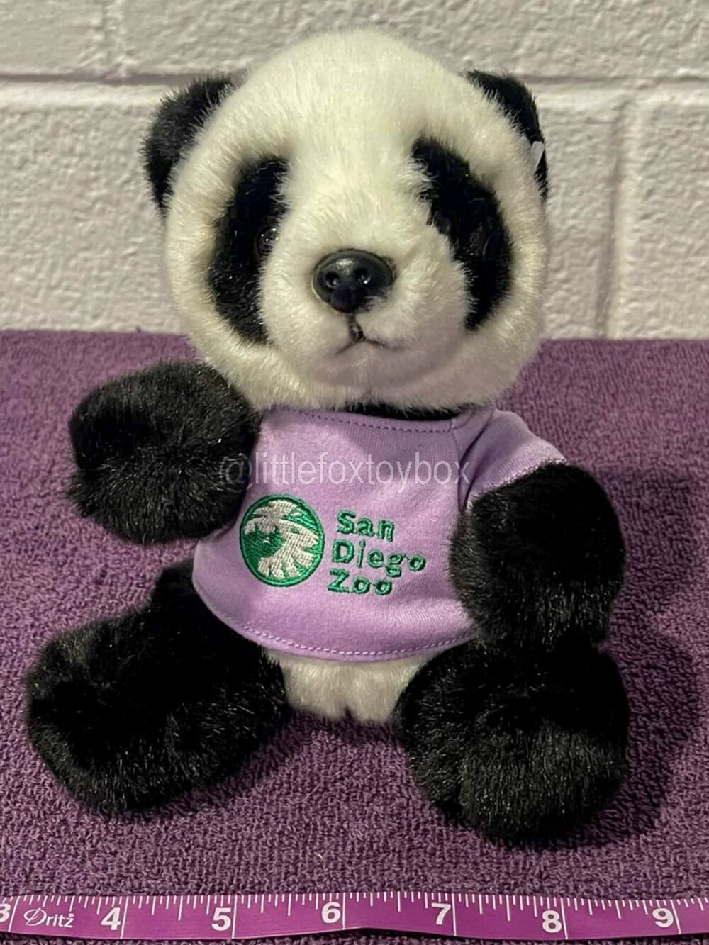 San Diego Zoo Wildlife Alliance Panda Plush Shirt Stuffed Animal 14100592 ESSA